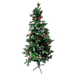 international Gifts - 5.9ft. Christmas Tree With Red Cherry, Green, White,Red