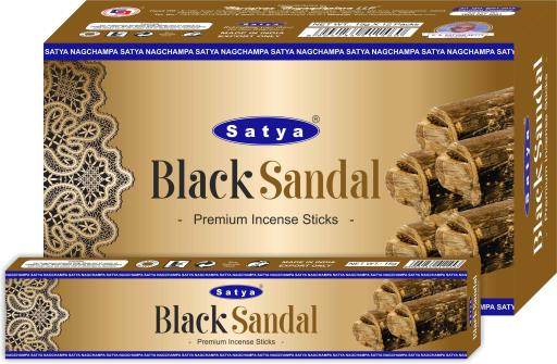 Black SANDAL Premium Incense Sticks 15G