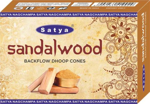 Sandalwood Backflow INCENSE Cones 120 Pcs