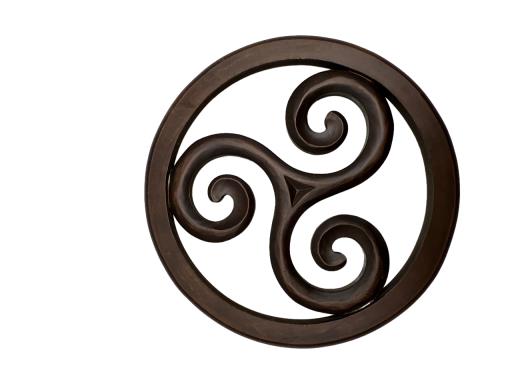 Plaque Triskele[BROWN Finish]