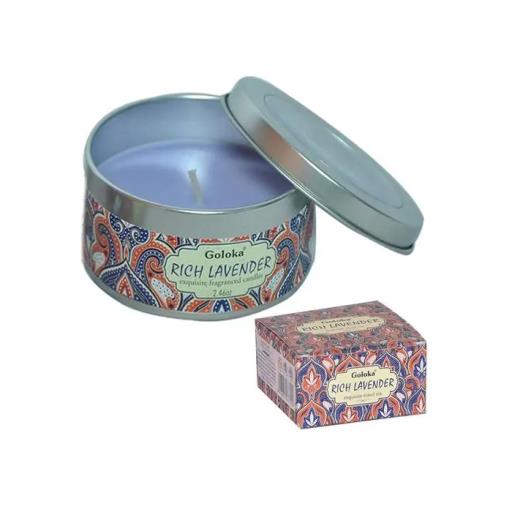Rich Lavender Travel Tin CANDLE