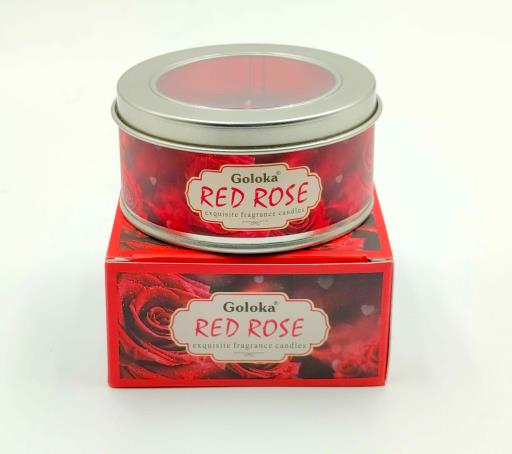 Red Rose Travel Tin CANDLE