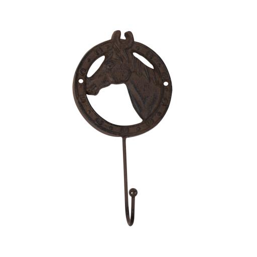 Cast Iron Horse Single Hook