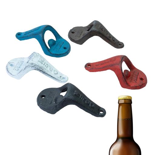 CAST IRON Bottle Opener Open Asst. 5