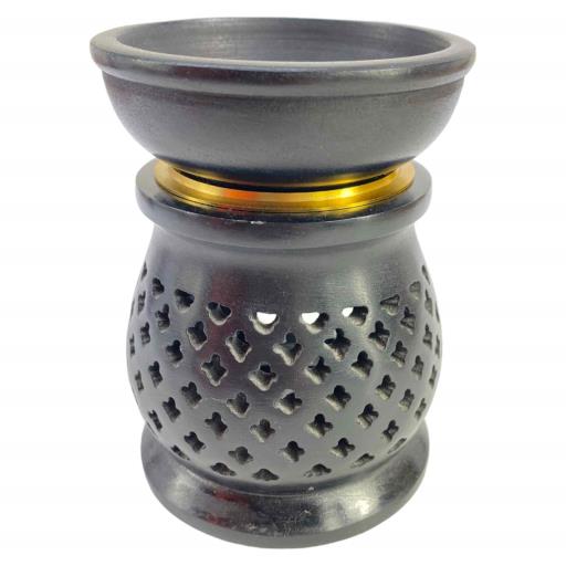 Aroma OIL & Charcoal BURNER With Jali Design