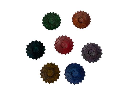 Ash Catcher Seven Chakras Colours With Engraving Set/7