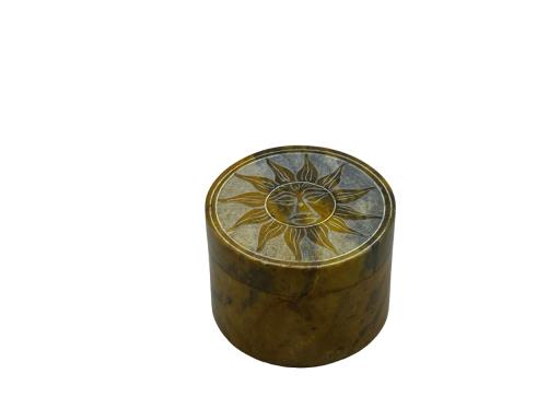 TRINKET BOX Engraved Sun Assorted Colours