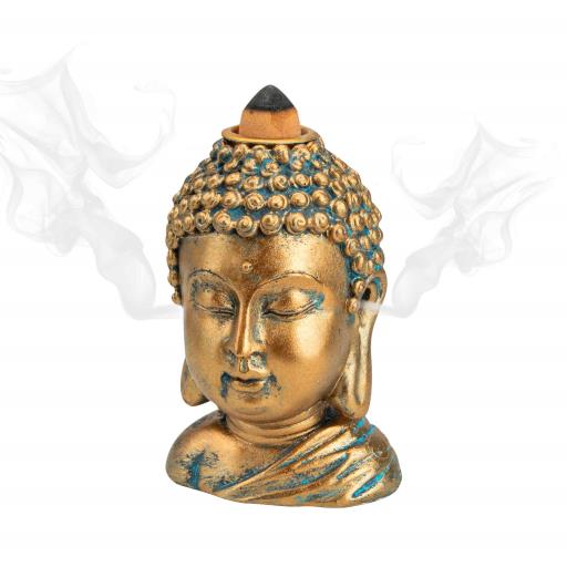 Backflow Incense Burner Buddha Head