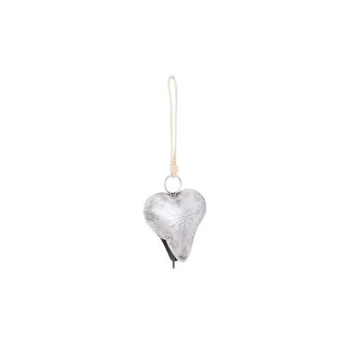 Hanging Heart BELL Embossed Design