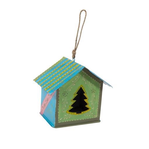 BIRD House Hand Painted