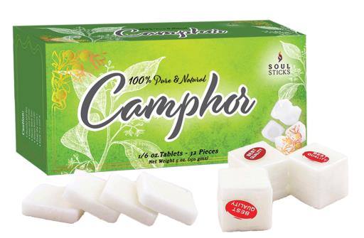 Soul Sticks Refined Camphor Tablets - 32 Tablets Of 150 Gms