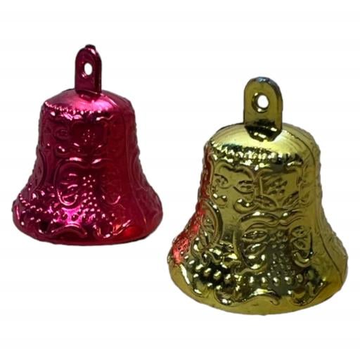 CHRISTMAS 12 Bells Red Gold