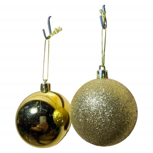 Christmas Balls 12 In BoxRedSilver GOLD