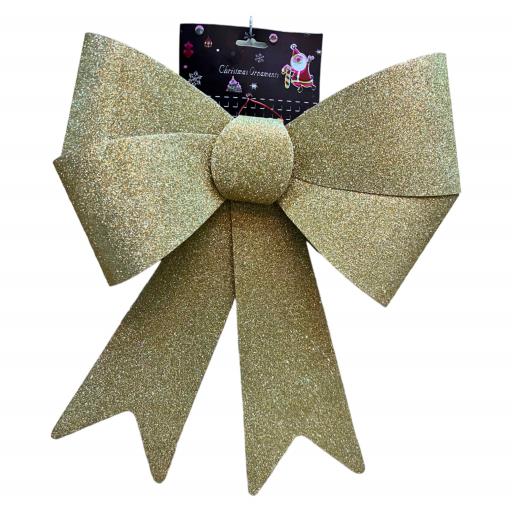 Christmas Bows 4 In Bag Asst. 4Red Blue Silver GOLD