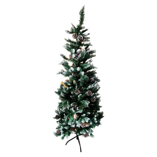 CHRISTMAS Tree With Pine Cone 4.9Ft Green Brown