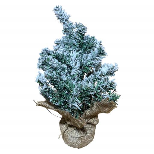 CHRISTMAS Tree 1.3Ft With 50 Branch Tips Green White