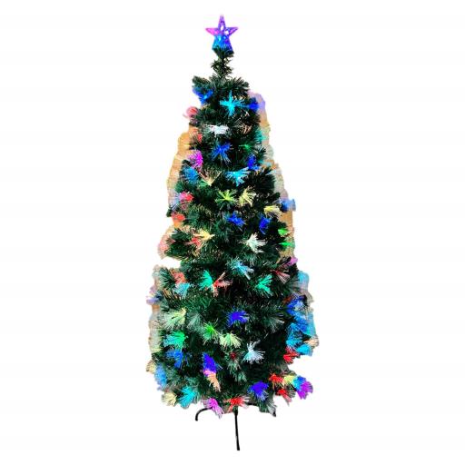 CHRISTMAS Tree Pre-Lit With Multi Color Led 5.9Ft
