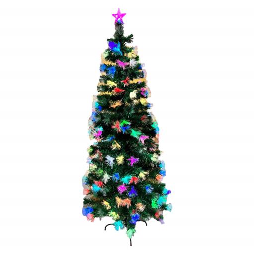 CHRISTMAS Tree Pre-Lit With Multi Color Led 6.8Ft
