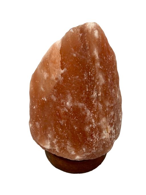 Himalayan Salt LAMP Natural Red With Wooden Base Wt. 1.5-2 Kg