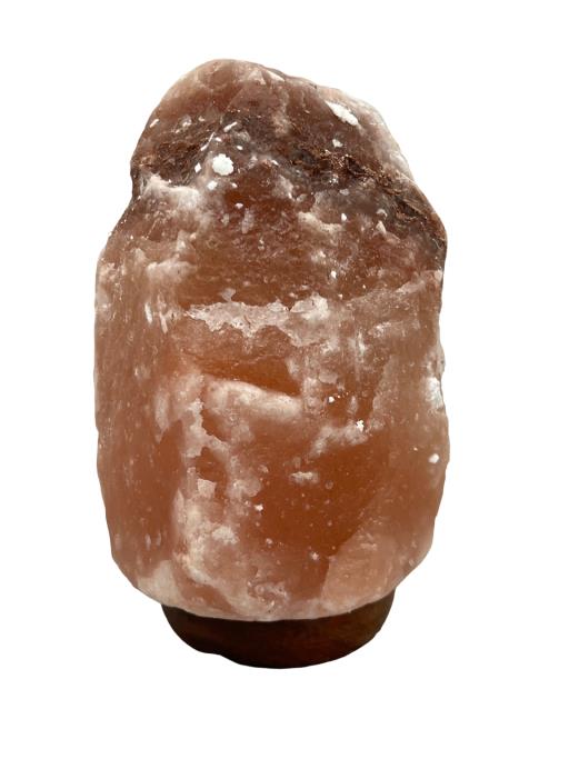 Himalayan Salt LAMP Natural Red With Wooden Base Wt. 2-4 Kg
