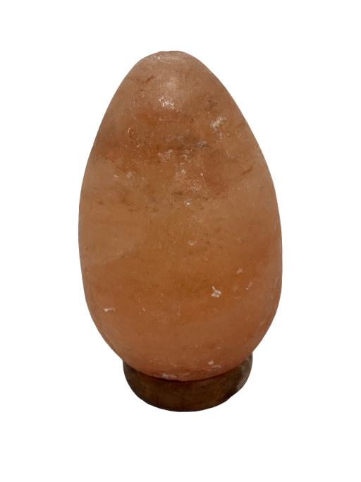 Himalayan Salt LAMP Egg Shape With Wooden Base