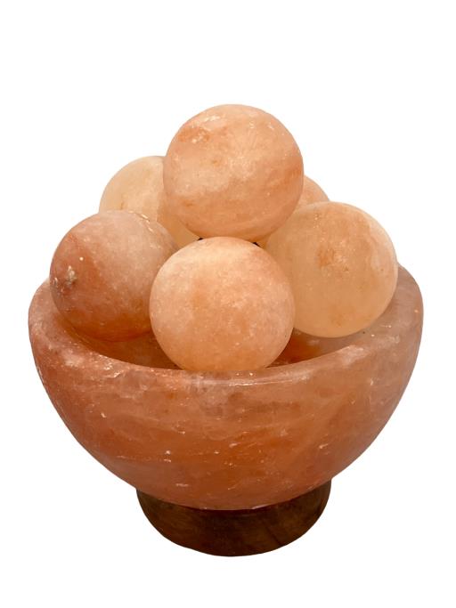 Himalayan Salt LAMP Bowl Shape With Massage Balls