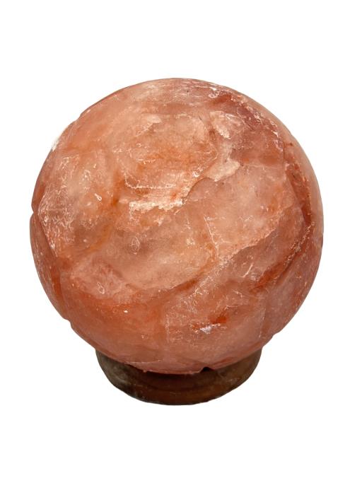 Himalayan Salt LAMP Foot Ball Shape With Wooden Base