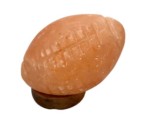 Himalayan Salt LAMP Rugby Ball Shape With Wooden Base