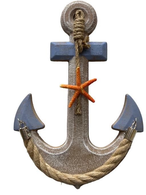 Anchor TOWEL Holder With Rope And Starfish