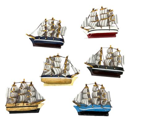 Fridge MAGNET Ships With Three Masts Asst. 6
