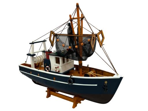 Trawler Boat With FISHING Nets Lifesavers & Anchor