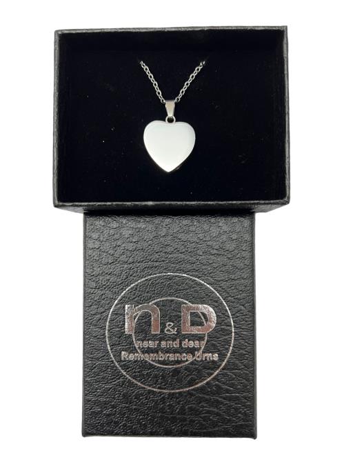 Stainless Steel PENDANT Silver Color Heart