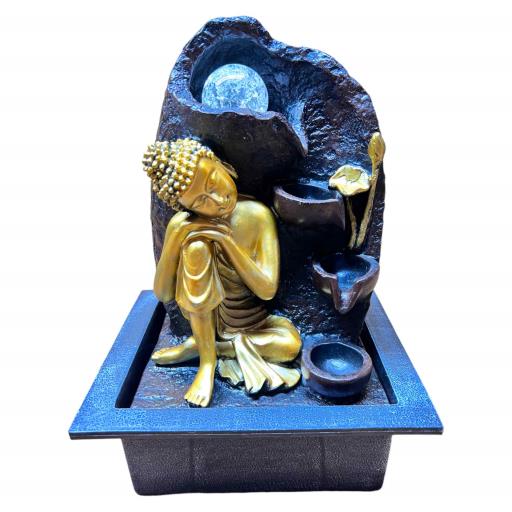 Fountain Sleeping Buddha GOLD