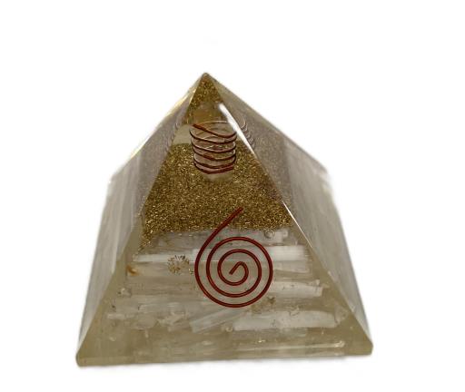 Selenite Stone Orgonite Pyramid