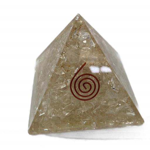 Clear Quartz Orgonite Pyramid