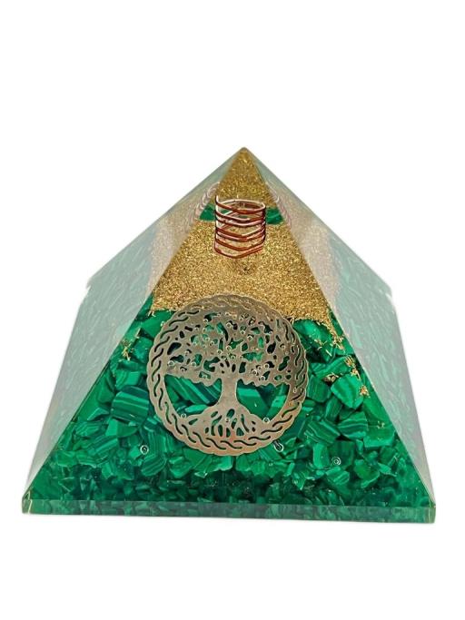 Mala Chite With Tree Of Life Orgonite Pyramid