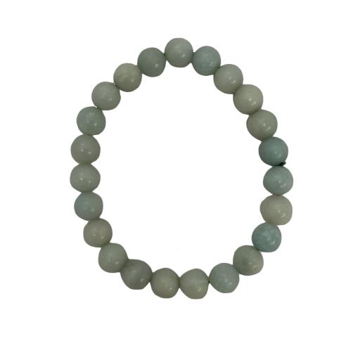 Amazonite Blue BRACELET Helps To Release Fear Of Judgment And Embracing Inner Freedom. 8Mm