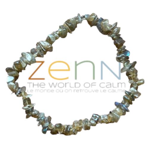 Labradorite Stone Chip BRACELET Encourages Self Discovery Strengthen Personal Growth And Brings Cour