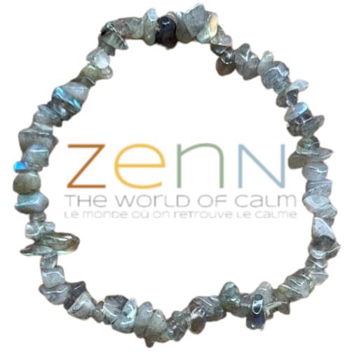 Larvakite Chip BRACELET (Also Known As Black Labradorite) Brings Feelings Of Support ENERGY Protecti