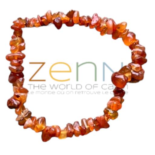 Red Carnelian Stone Chip BRACELET Is Used For Boosting ENERGY Self-Confidence And Passion 8Mm