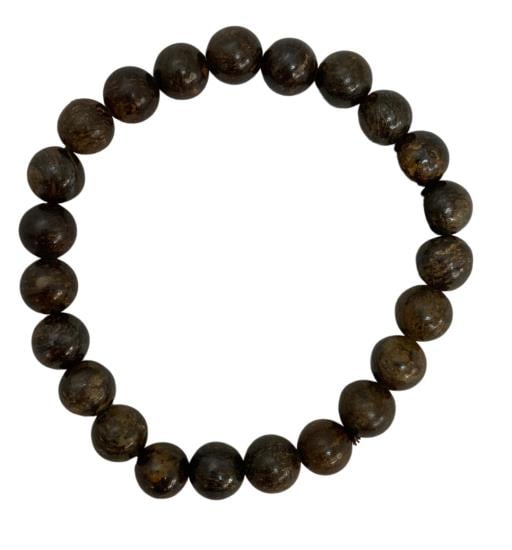 Bronzite Stone BRACELET Creates Protective ENERGY And Shields The User From Harmful Influences 8Mm