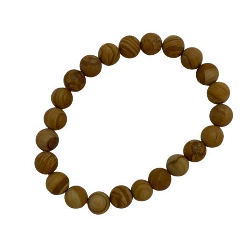 Camel Jasper (Wood Jasper) BRACELET Helps To Be Balanced And Prevent Anger & Anxiety Though Increasi