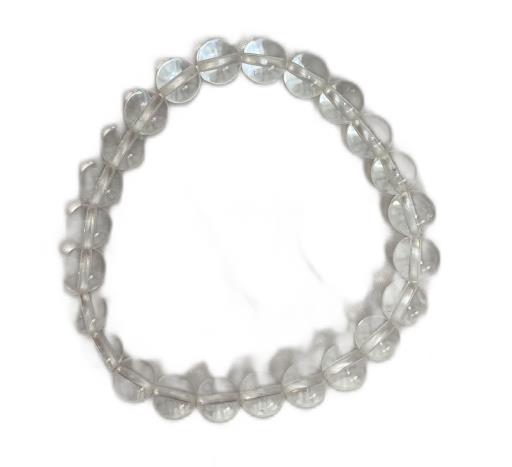 Clear Quartz Crystal BRACELET Is Used For Healing Balancing & Psychic Awareness 8Mm