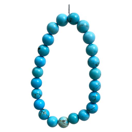 Magnesite Turquoise Blue Stone BRACELET Brings Good Luck And Helps Forming & Strengthening Friendshi