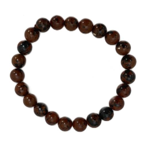 Mahogany Stone BRACELET Provides Stability And Helps To Release Negative ENERGIES From The Body 8Mm