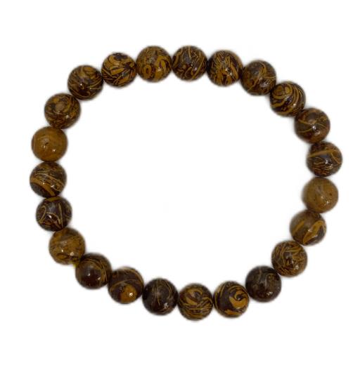 Mariam Agate BRACELET Is Good In Emotional Stress And Cleanses Aura 8Mm