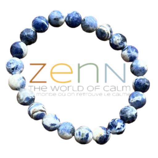 Sodalite Ab Stone BRACELET Develops Healthy Throat Chakra And Promotes Truth And Integrity Along Wit