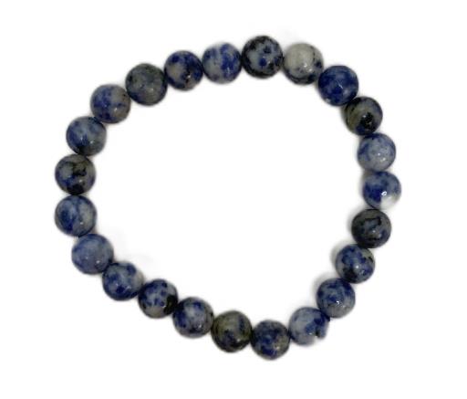 Sodalite B BRACELET Has Calming ENERGY And Promotes Emotional Balance And Aids Anxiety Reduction 8Mm