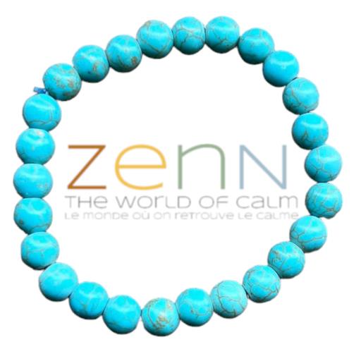 Turquoise (Synthetic) Stone BRACELET Is Used For Protection Spiritual Purposes And Good Fortune 8Mm