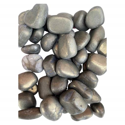 Pyrite Tumbled Stones 500G / 1.10 Lb Per Bag